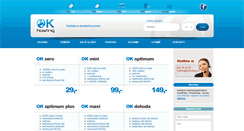 Desktop Screenshot of okhosting.cz