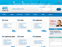 Tablet Screenshot of okhosting.cz